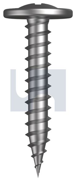 SCREW NEEDLE PNT BUTTON HD ZINC 8 X 25 